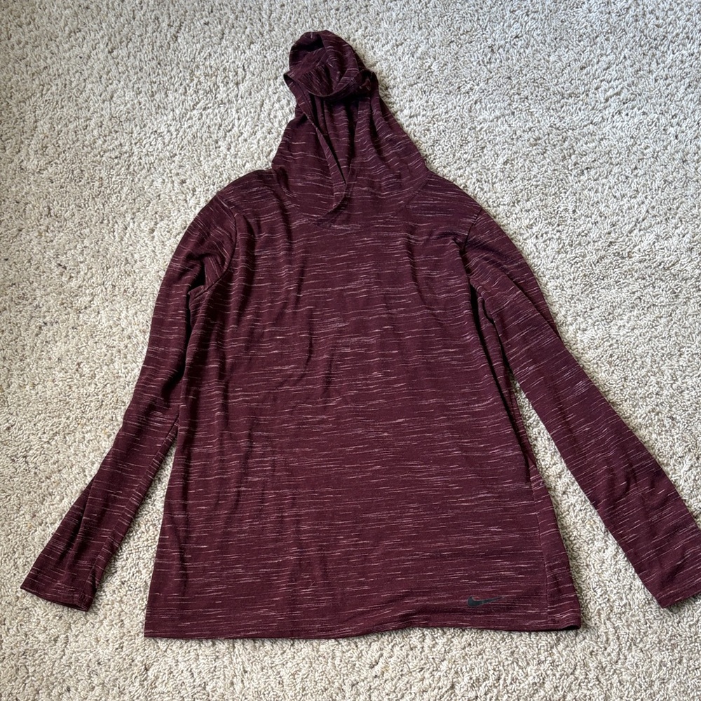 Nike Women's Long Sleeve Top - Maroon